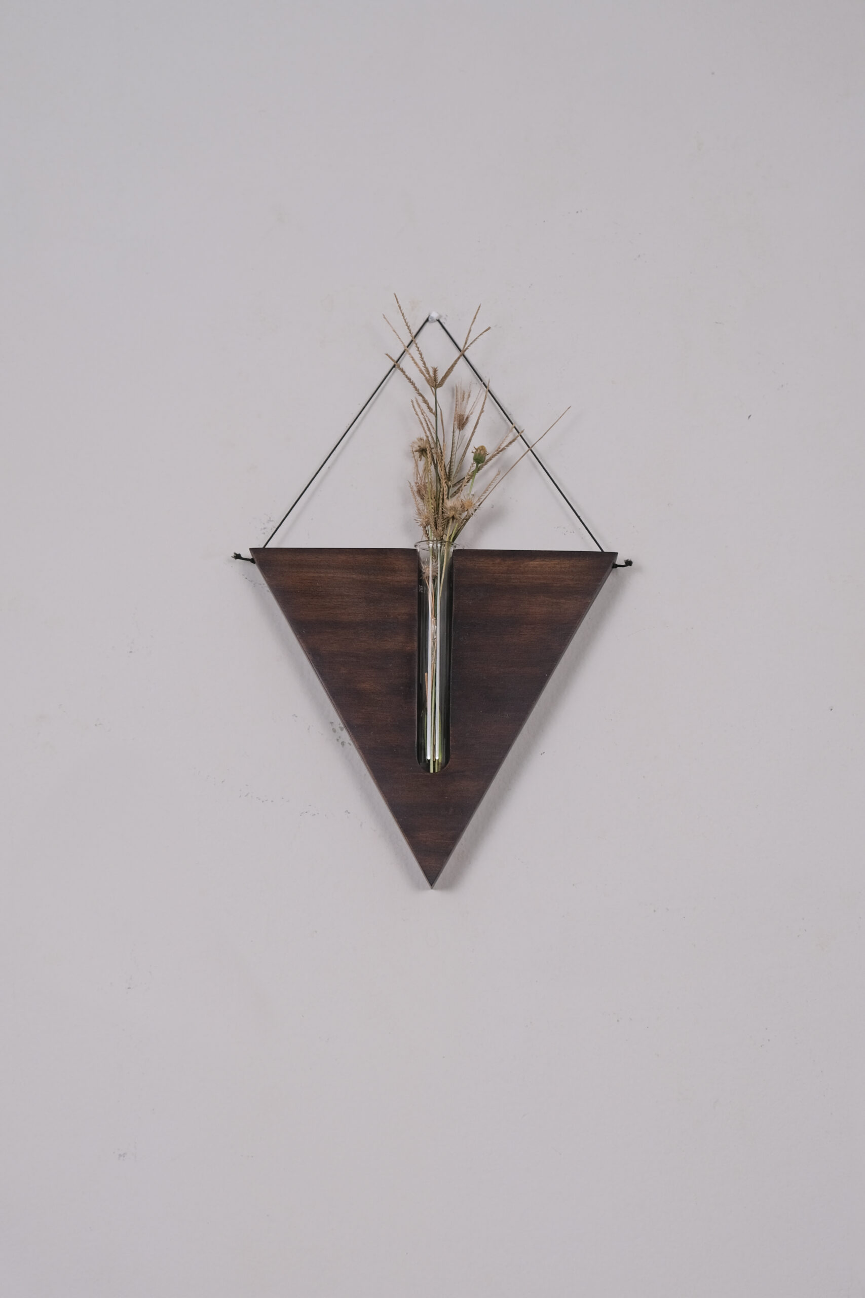 Wall Planter Triangle Walnut