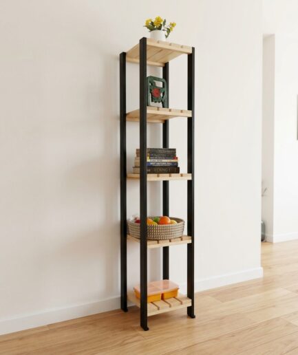Slated Design Wooden Shelf